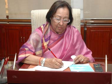 Dr. Najma Akbarali Heptulla, Governor, Manipur